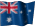 Small animated Australian flag clip art for a white background
