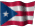 Small animated Puerto Rican flag clip art for a white background
