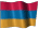 Small animated Armenian flag clip art for a white background
